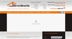 Desktop Screenshot of lojadorevestimento.com.br
